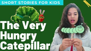 The Very Hungry Caterpillar  Short English stories for kids hungrycaterpillar puppetstories [upl. by Herrle617]