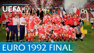 Denmark v Germany UEFA EURO 92 final highlights [upl. by Eidnew440]