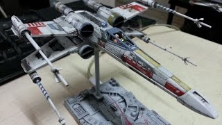 Star Wars  Bandai 172 XWing Starfighter [upl. by Anilec926]