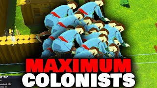 MAX Starting COLONISTS vs Going Medieval [upl. by Panthea]