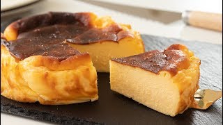 濃厚バスク風チーズケーキの作り方 Basquestyle Baked Cheese Cake｜HidaMari Cooking [upl. by Shornick]