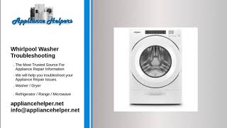 Whirlpool Washer Troubleshooting [upl. by Clarence916]