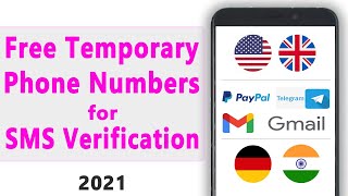 How to get Free temporary phone numbers for SMS verification 2021  Receive SMS Online [upl. by Borman]