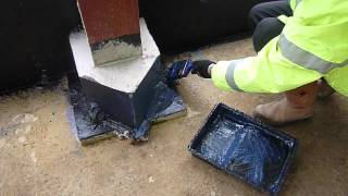 Visqueen Liquid Gas Membrane Installation  Video 2 [upl. by Oir]