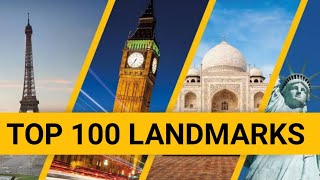 Top 100 LANDMARKS OF THE WORLD  100 Famous Landmarks for Kids [upl. by Harbard]