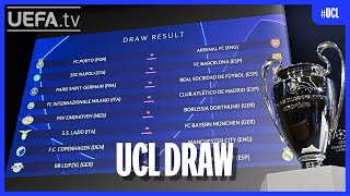 UEFA Champions League Round of 16 Draw [upl. by Idona987]