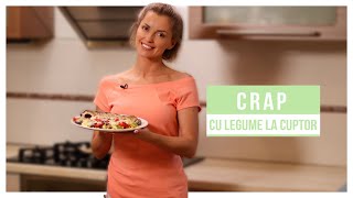 Idee de cină sănătoasă și delicioasă  crap cu legume la cuptor [upl. by Refinaj]