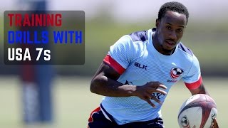 How To Passing Drills with USA Sevens Rugby [upl. by Newbold420]