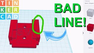 Grouping Objects In Tinkercad And Removing Unwanted Lines [upl. by Nelehyram]