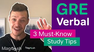 3 Quick GRE Verbal Reasoning Studying Tips That Work Every Time [upl. by Gnirps]