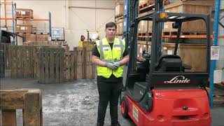 Forklift Training Counterbalance Forklift Pre Use Check [upl. by Acinoj328]