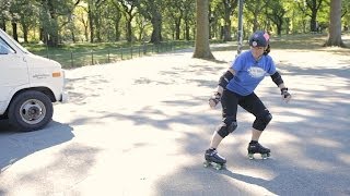 How to Do a Hockey Stop  RollerSkate [upl. by Nelan]