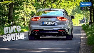 2018 KIA Stinger GT 370hp  PURE SOUND 60FPS [upl. by Eilyac207]