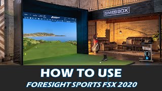 How to use Foresight FSX 2020 Golf Simulator Software [upl. by Oiceladni]