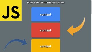 Scroll Animation  JavaScript [upl. by Sapers]