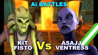 Lightsaber Duels Kit Fisto v Asajj Ventress [upl. by Crutcher]