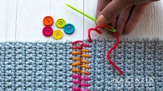 SEWING with CROCHET  TIPS on How to Sew Crochet Together [upl. by Atse699]