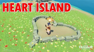 How to get to heart island  Coop  Unswerving Trophy Guide in Genshin Impact [upl. by Nylyak]