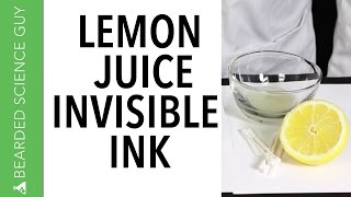 Lemon Juice Invisible Ink Chemistry [upl. by Deidre]