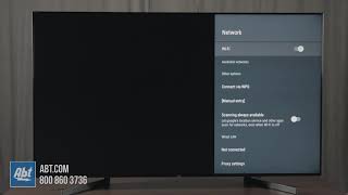 How To Set Up Internet On Your Sony TV  WiFi [upl. by Raab]