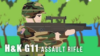 Heckler amp Koch G11  Assault Rifle Prototype Weapon [upl. by Gilford307]