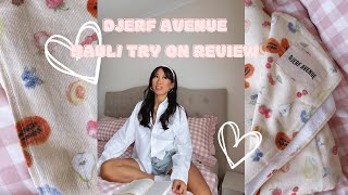 Djerf Avenue Haul quick review 🎧🦋🍒 [upl. by Anerak]