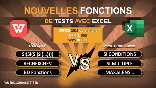 Nouvelles fonctions Excel  SICONDITIONS SIMULTIPLE etc [upl. by Rhtaeh841]