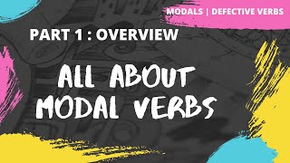 All about Modal Verbs  Defective Verbs  Auxiliary Verbs  Examples  Exercise [upl. by Arimahs]