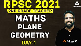 RPSC 2021  RPSC 2nd Grade Maths  Plane Geometry 1 [upl. by Eiblehs626]