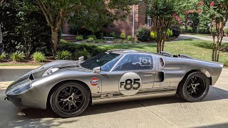 Ford GT40 Mkii Superformance Sound On Streets  Passenger Accelerations Downshifts Crackles Pops [upl. by Lobell]