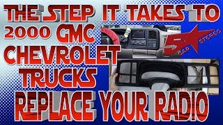 The steps it take to replace your radio Chevy Silverado or Tahoe GMC Sierra or Yukon [upl. by Ennylhsa]