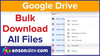 Download Entire Google Drive Folder to Computer [upl. by Kcirb]