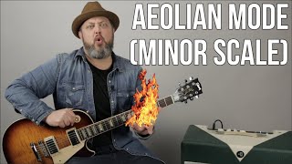 Lead Guitar Lesson  Modes Aeolian Scale Study For Guitar [upl. by Ylreveb581]