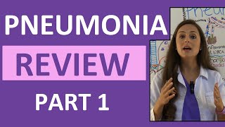 Pneumonia Symptoms Pathophysiology Nursing  Respiratory Disorders NCLEX Lecture Part 1 [upl. by Massimiliano994]