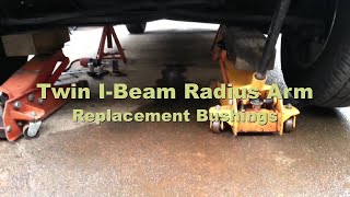 Ford Twin IBeam Radius Arm Bushings Replace [upl. by Elleined347]