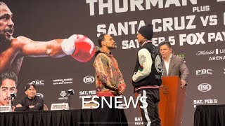 Full Presser Keith Thurman Vs Mario Barrios Esnews Boxing [upl. by Nrev]