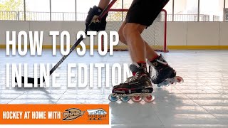 How to Hockey Stop with Inline Skates [upl. by Assirt]