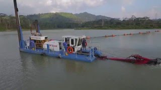 River Dredging with an Ellicott 370 Dragon Dredge [upl. by Enneillij]