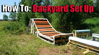 How to Build A Backyard Ski and Snowboard Set Up  MSnow Drop In Set Up [upl. by Latona318]