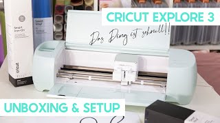 Cricut Explore 3  Unboxing und Setup deutsch [upl. by Yecal568]