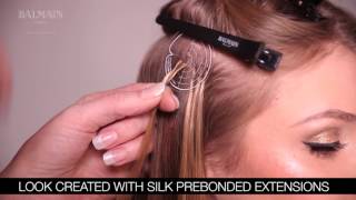 How to apply Balmain Hairs Silk Pre Bonded Extensions [upl. by Earezed597]