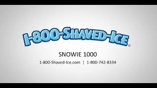 Snowie 1000 Cube Ice Shaver [upl. by Nylcaj]