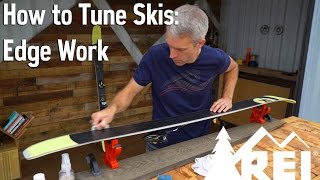 How to Tune Ski Edges  Remove Burrs and Rust  REI [upl. by Hildagarde]