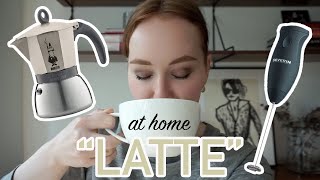 HOW TO MAKE A quotLATTEquot AT HOME moka pot  frother [upl. by Tertia]