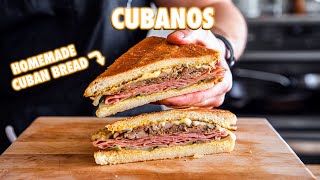 How To Make Cubanos with Homemade Cuban Bread [upl. by Ahsimat]