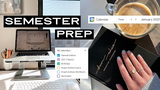 How I Prepare for the Semester  tips schedule organization [upl. by Boehike]