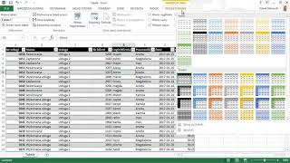 Tworzenie i formatowanie tabel  Kurs Excel od podstaw [upl. by Katha]