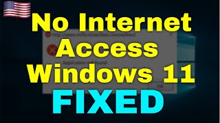 How to Fix No Internet Access Windows 11 [upl. by Riggall552]