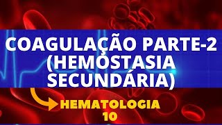 COAGULAÇÃO PARTE2 HEMOSTASIA SECUNDÁRIA  HEMATOLOGIA  AULA 10 [upl. by Adihsar]