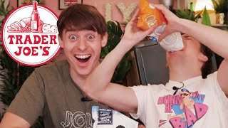 Brits Try TRADER JOE’S Snacks for the First Time [upl. by Kahaleel]